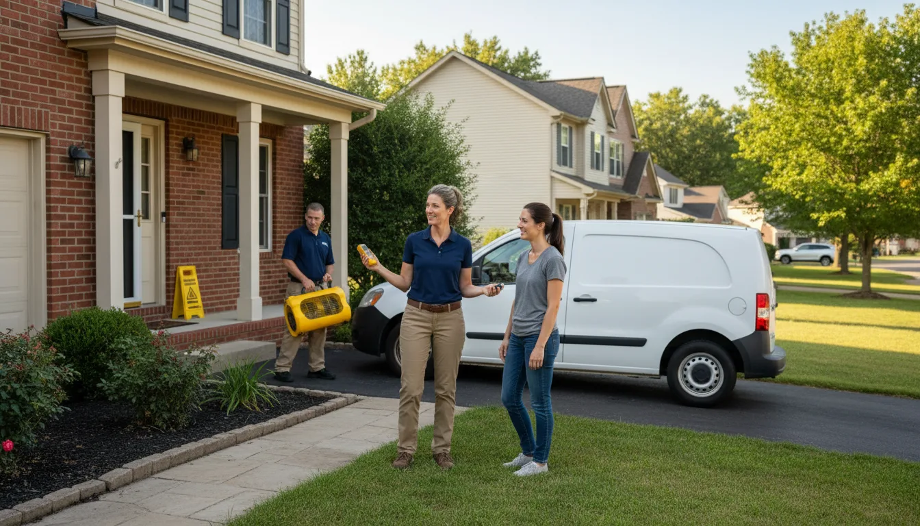 Residential water damage restoration in Joes, CO
